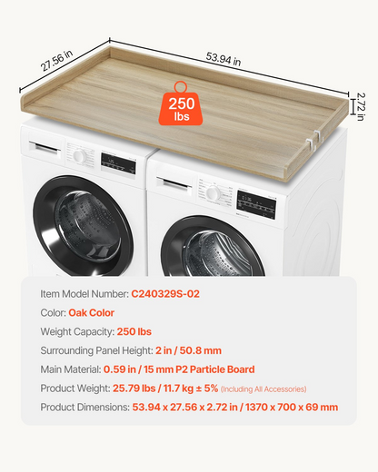 SpanTop Washer Dryer Countertop, Oak – detail 5