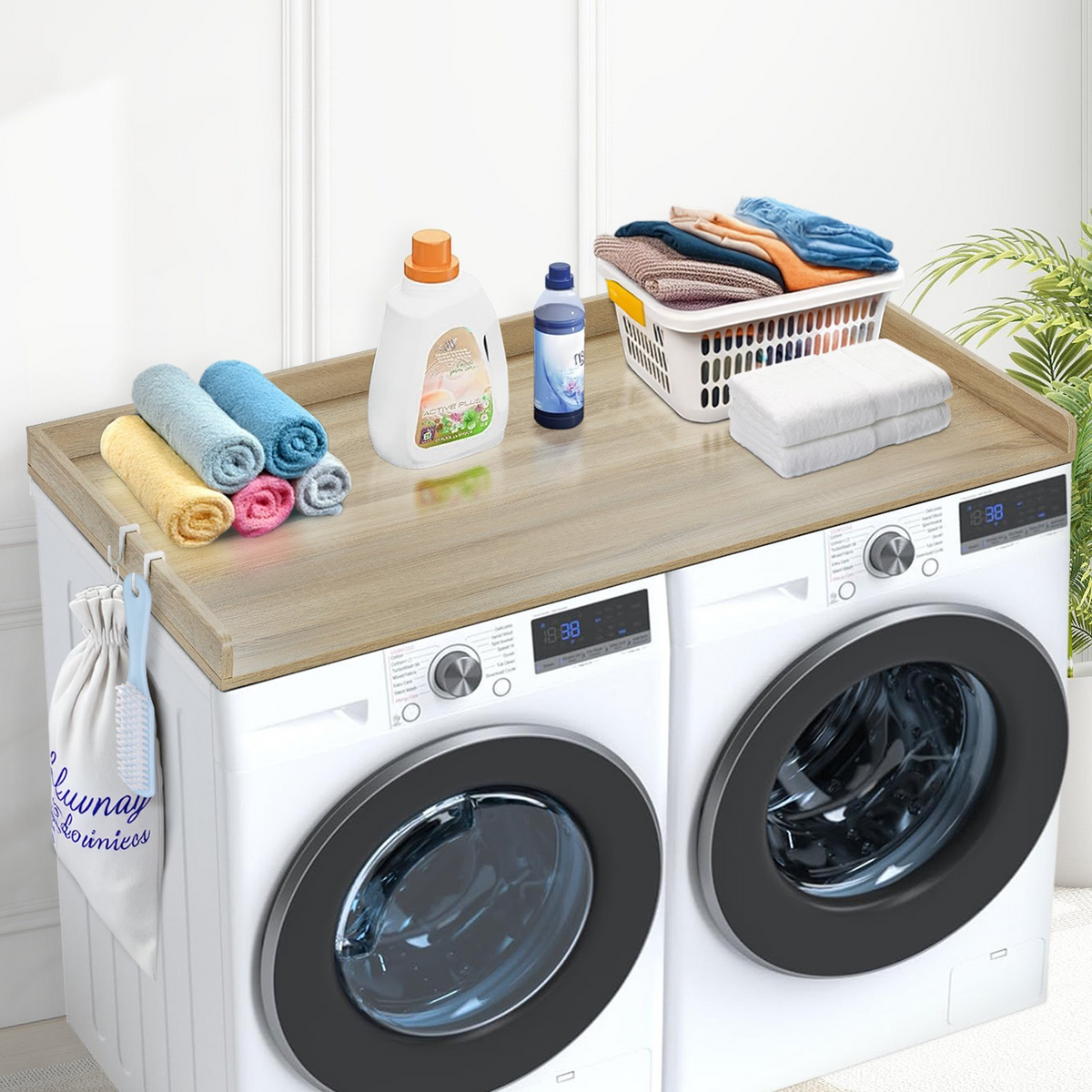 SpanTop Washer Dryer Countertop, Oak – detail 6