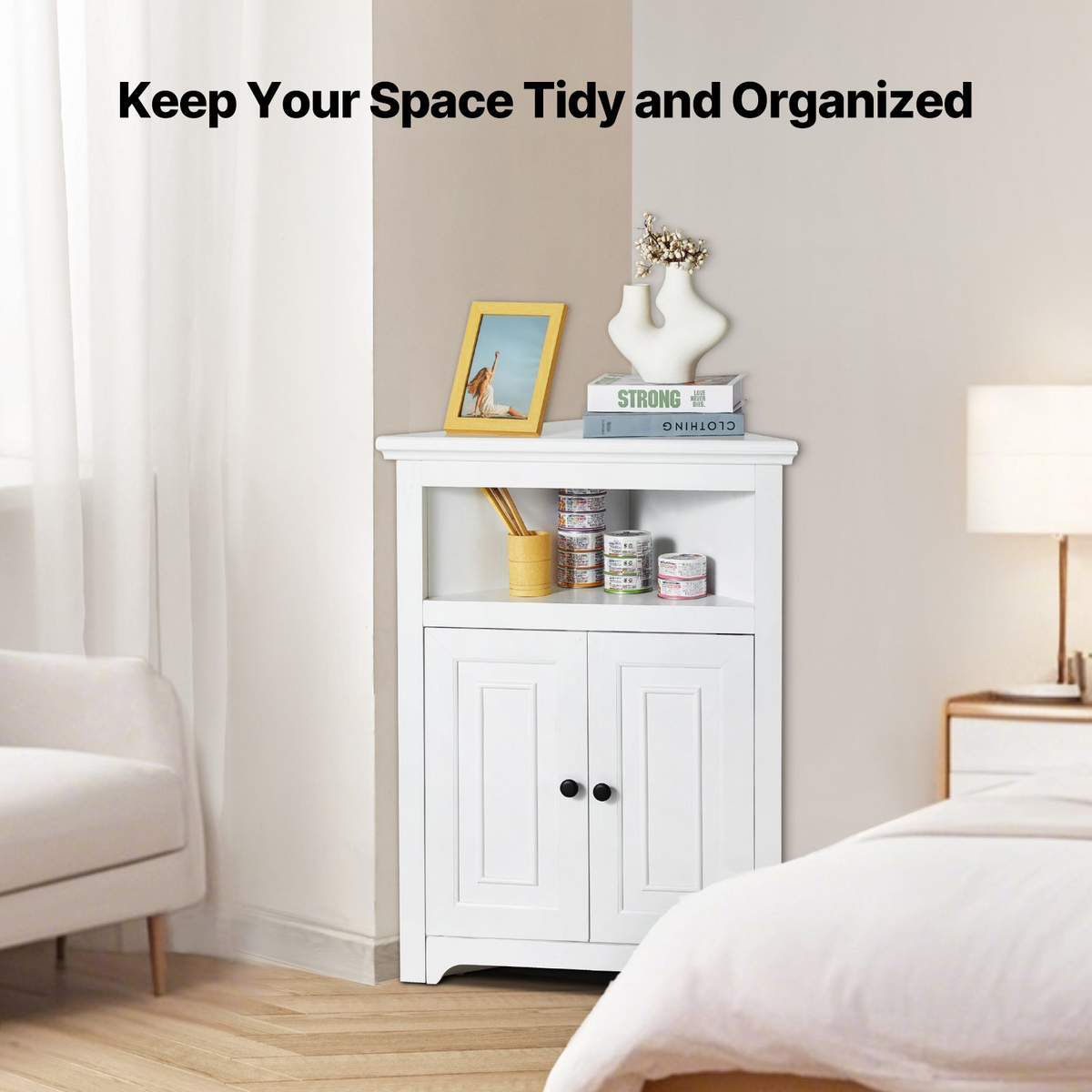 CornerFit 3-Tier Corner Cabinet – detail 2