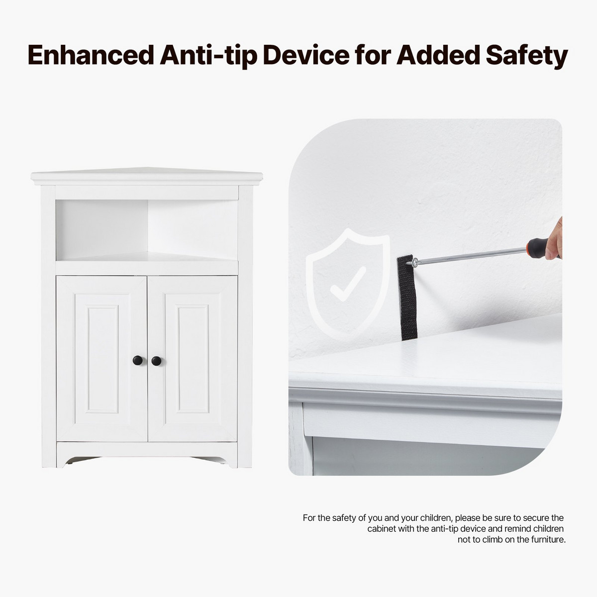 CornerFit 3-Tier Corner Cabinet – detail 5