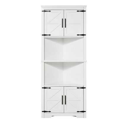 CornerKeep Tall Farmhouse Storage Cabinet – detail 8
