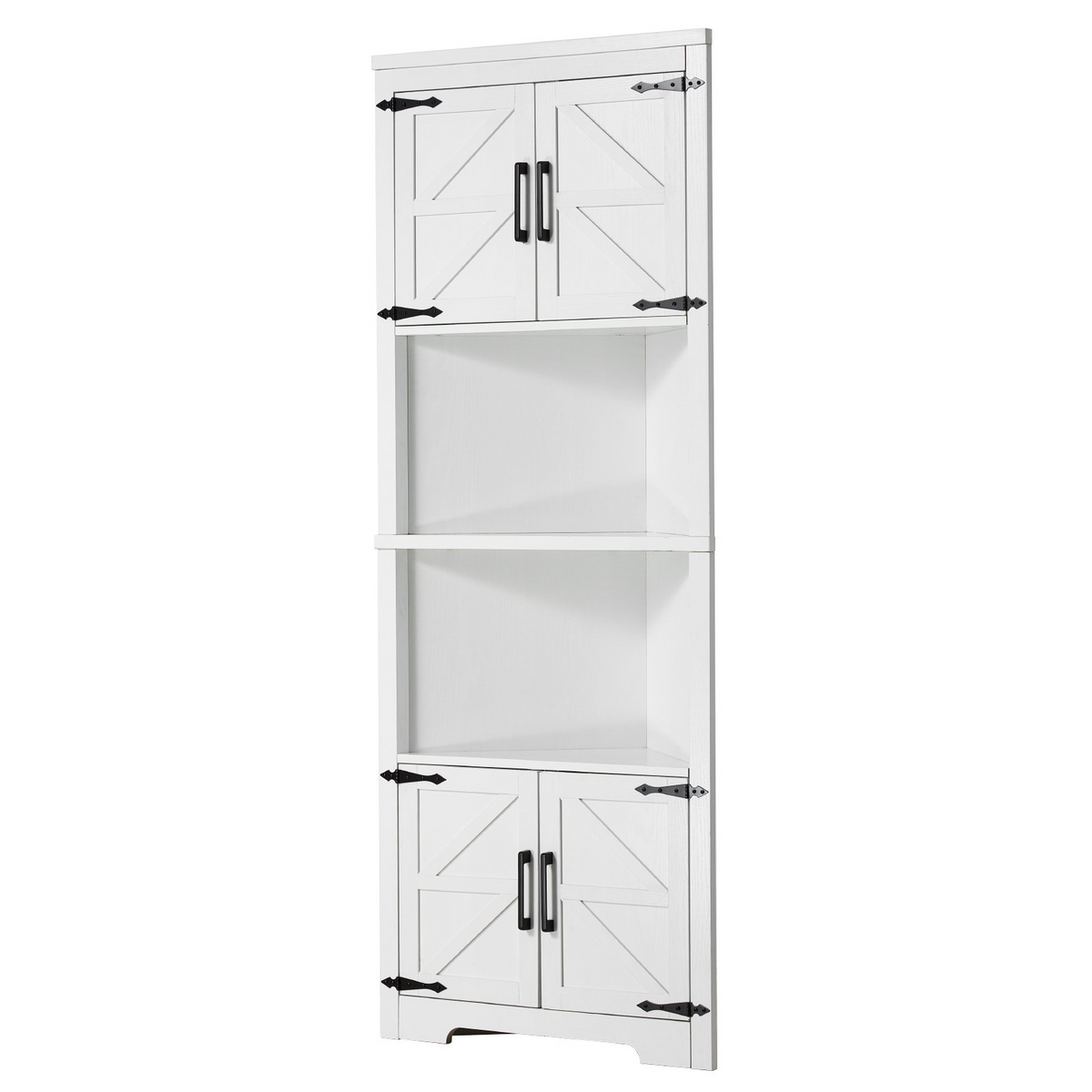 CornerKeep Tall Farmhouse Storage Cabinet – detail 9