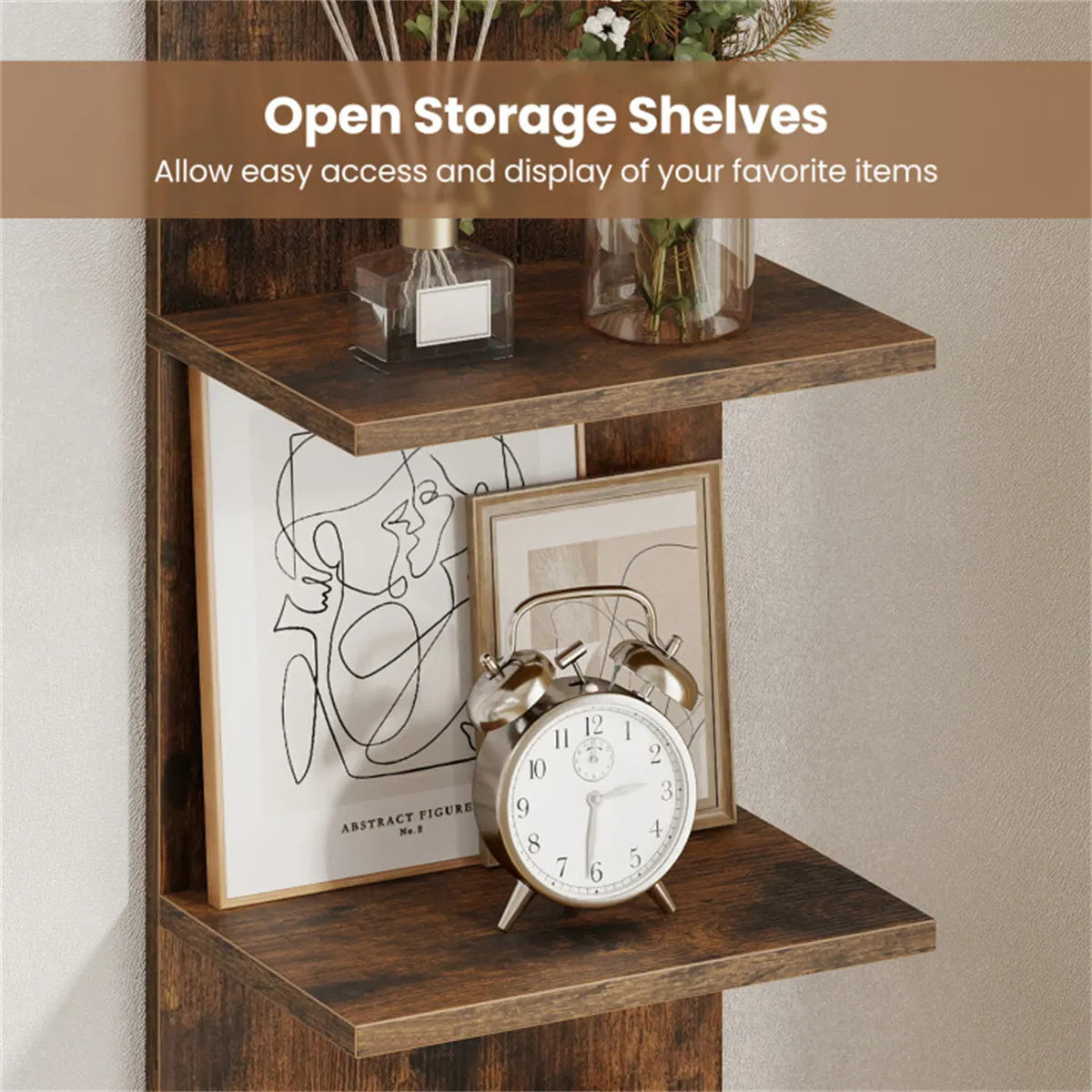 GrainStep 5-Tier Wall Mounted Corner Shelf – detail 9
