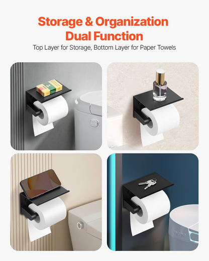 TwinRoll Toilet Paper Holder with Shelf – detail 2