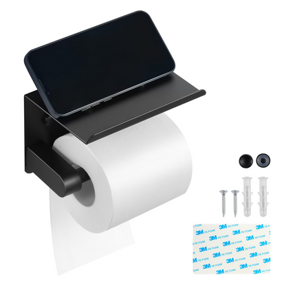 TwinRoll Toilet Paper Holder with Shelf – detail 8