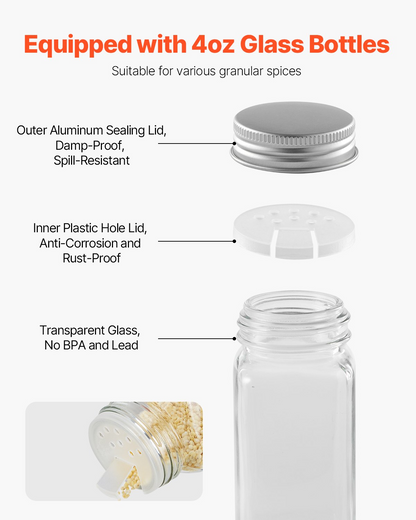 JarSet 36-Jar Spice Organizer Kit – detail 1