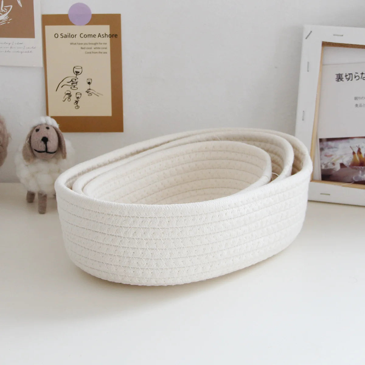 SoftWeave Oval Storage Basket – detail 4