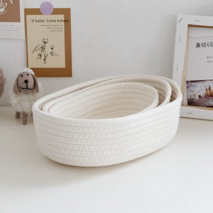 SoftWeave Oval Storage Basket – detail 4