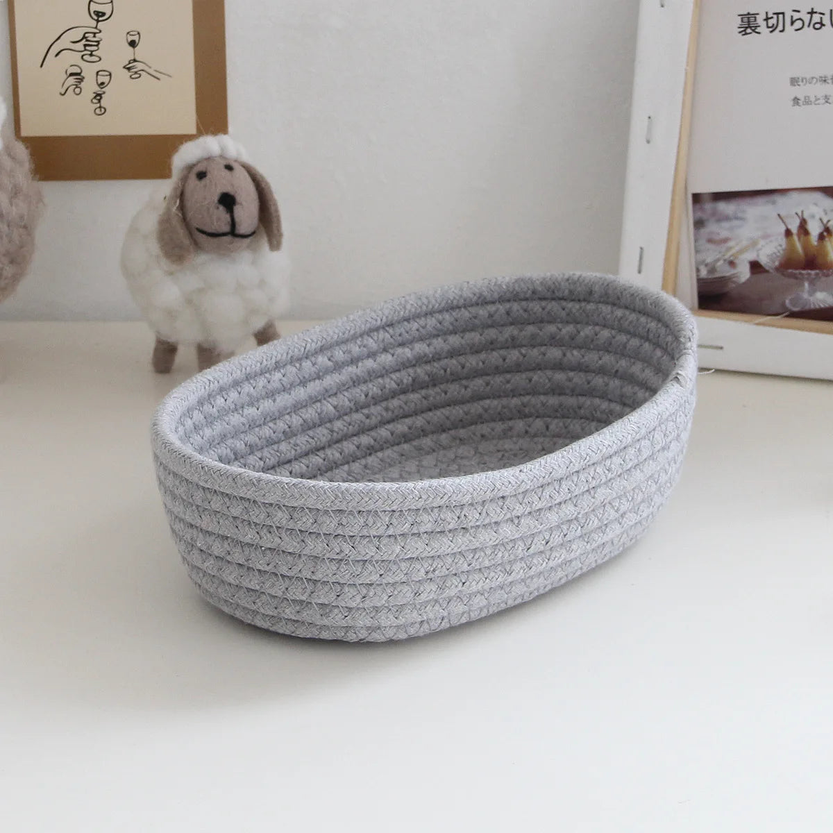 SoftWeave Oval Storage Basket – detail 7