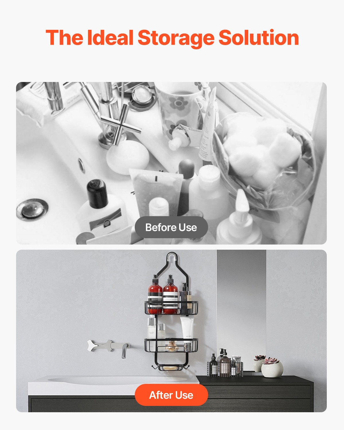 RainCaddy 3-Tier Hanging Shower Organizer – detail 4