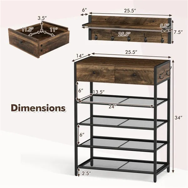 HallKeep Entryway Storage Cabinet – detail 1