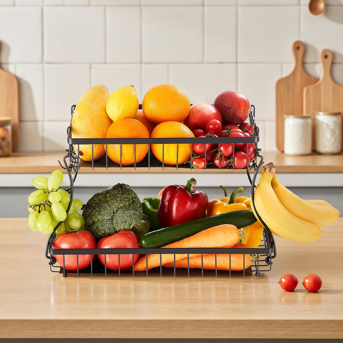 PeelPerch 2-Tier Countertop Fruit Basket – detail 6