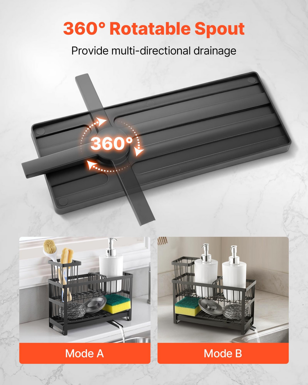 SinkSide 2-Tier Sink Caddy Organizer – detail 1