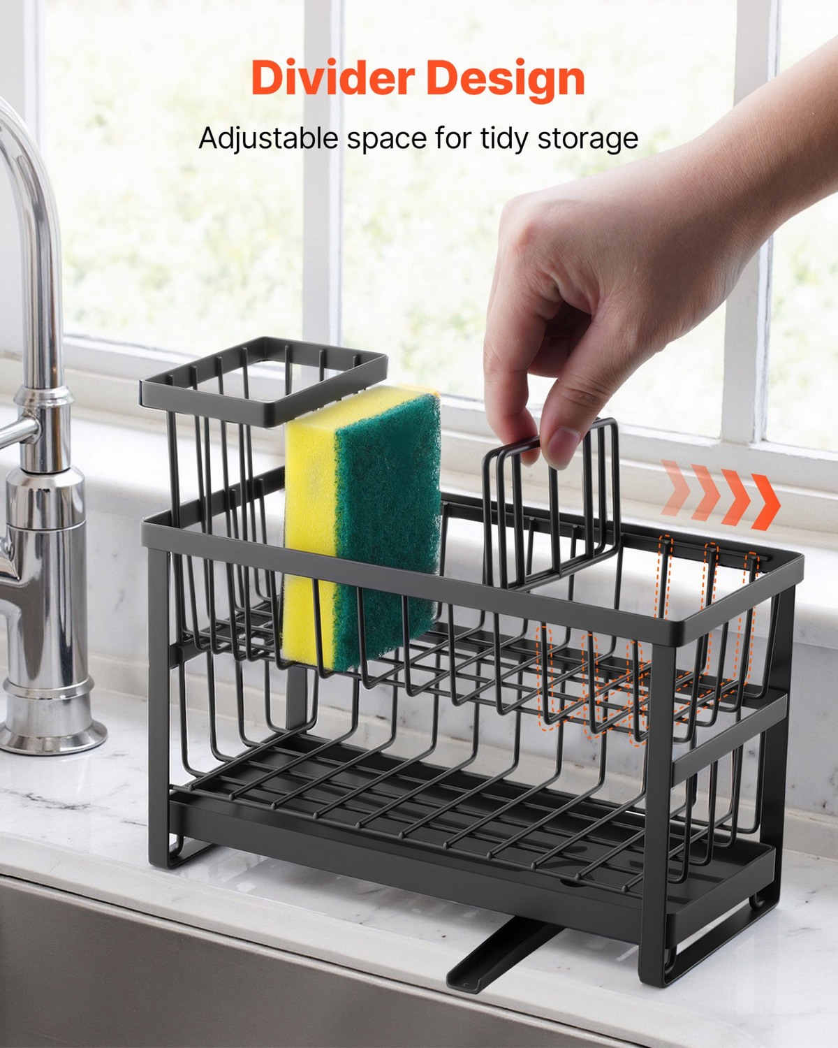 SinkSide 2-Tier Sink Caddy Organizer – detail 3