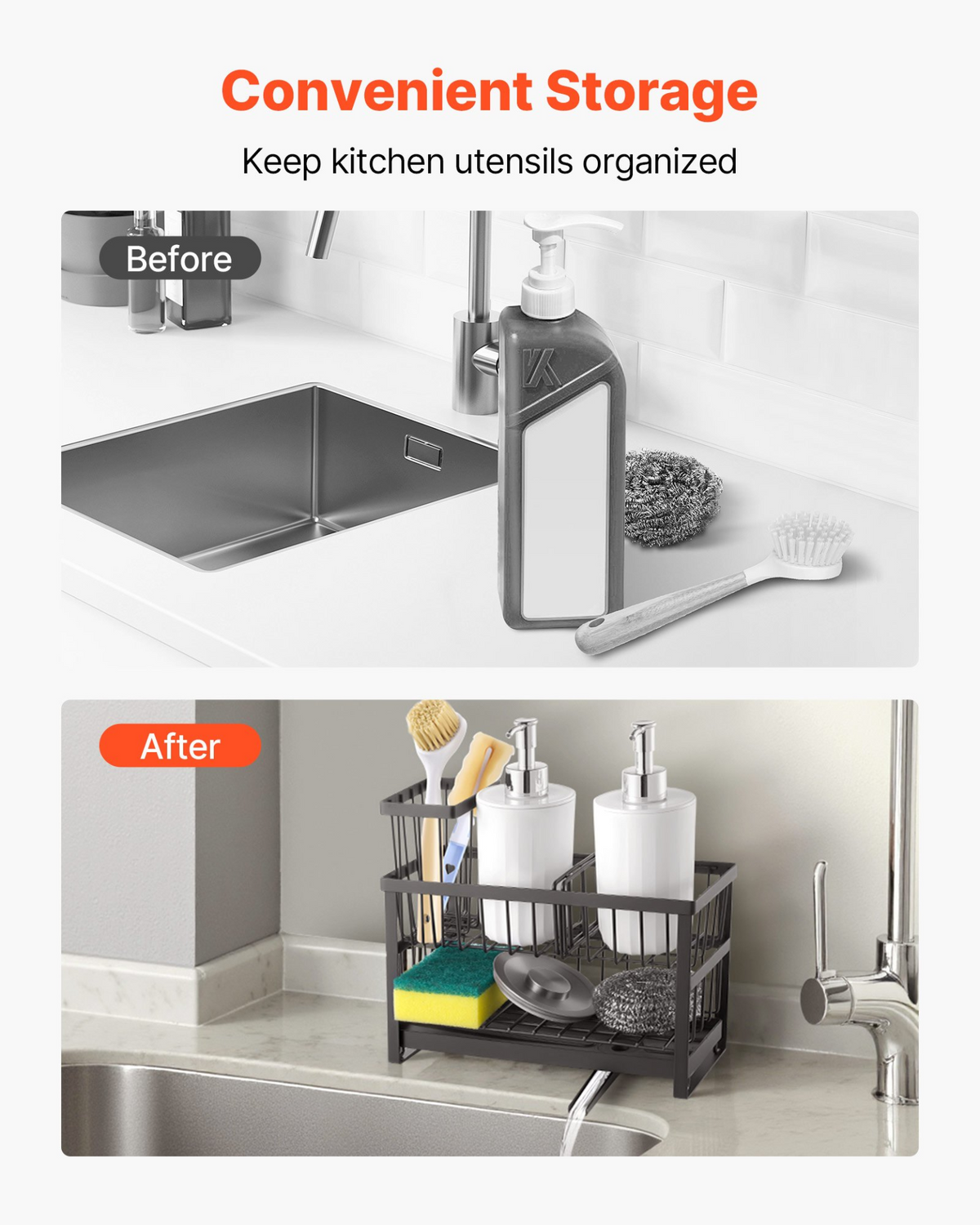 SinkSide 2-Tier Sink Caddy Organizer – detail 4