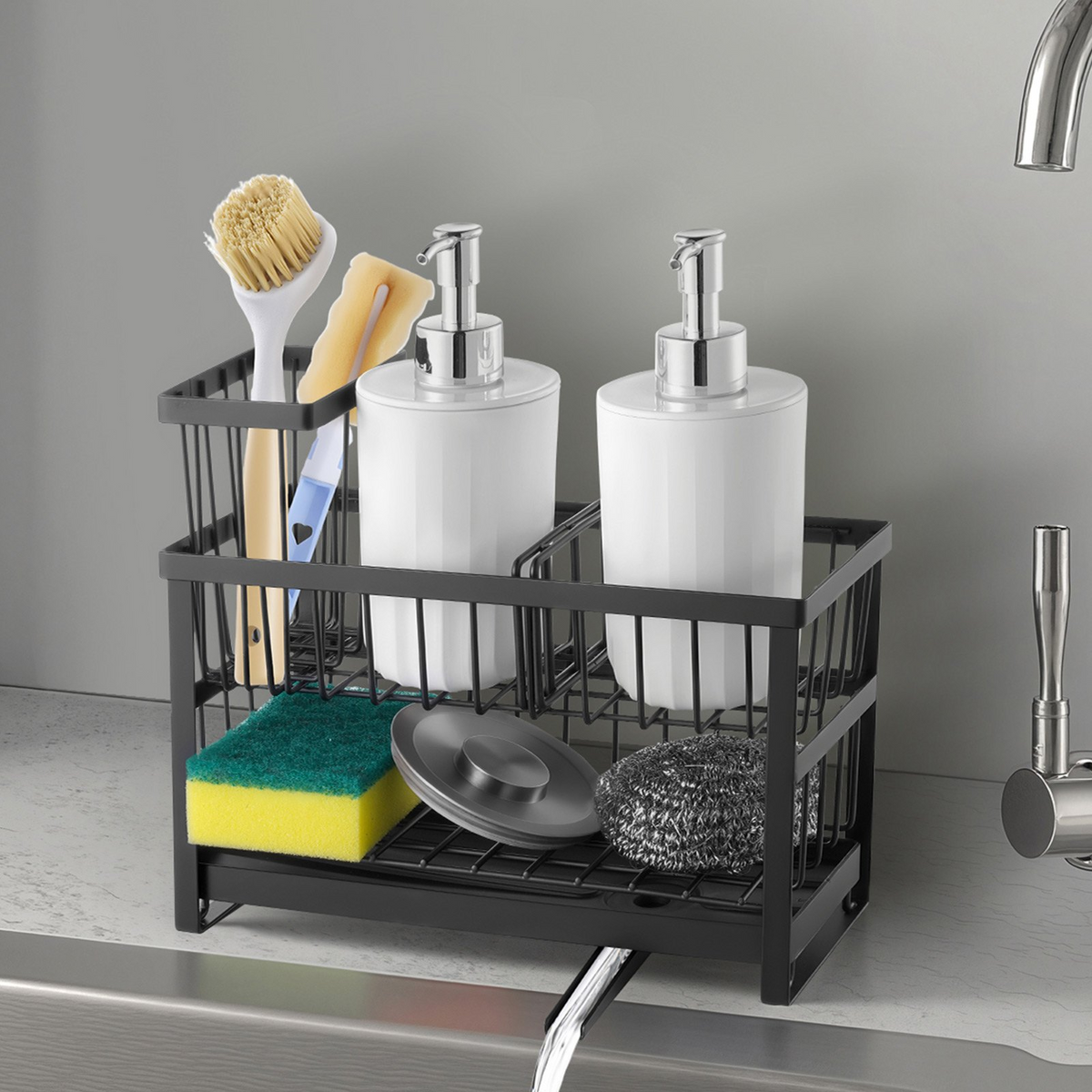 SinkSide 2-Tier Sink Caddy Organizer – detail 6