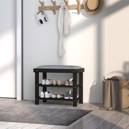 OakBench Bamboo Shoe Storage Bench – detail 6