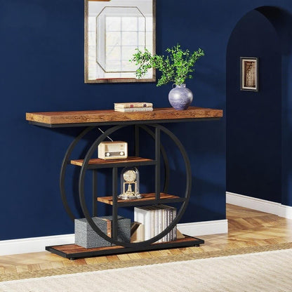 RoundFrame Rustic Console Table – detail 2