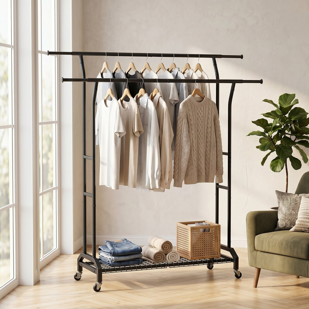 DoubleRod Garment Rack
