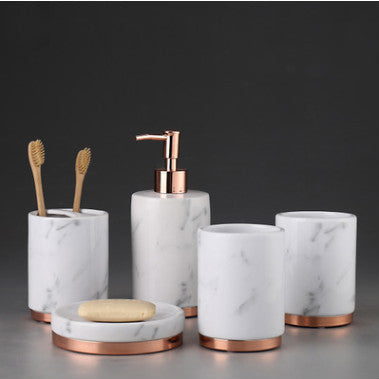 Bathroom Ceramic Accessory Set – detail 1