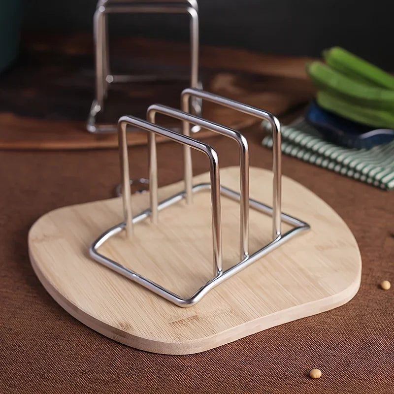 LidStand Pot Lid & Cutting Board Rack