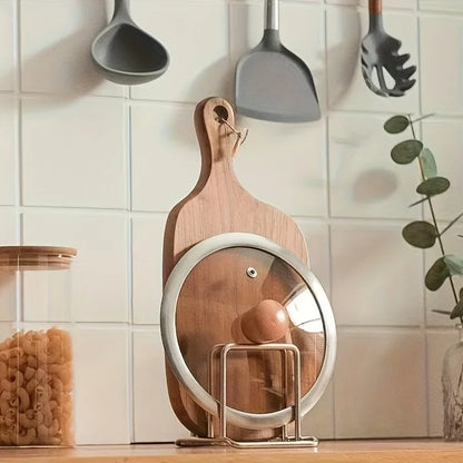 LidStand Pot Lid & Cutting Board Rack