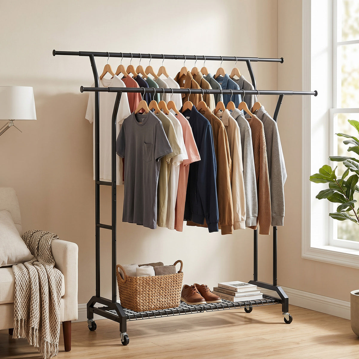 DoubleRod Garment Rack – detail 2