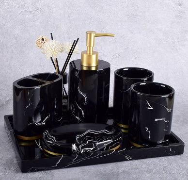 Bathroom Ceramic Accessory Set – detail 2