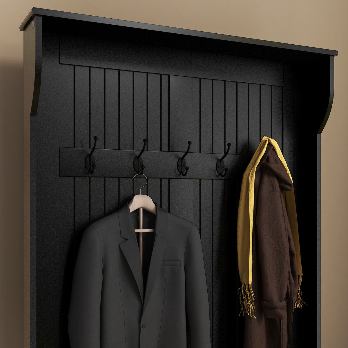 OakHall 3-in-1 Hall Tree – detail 1