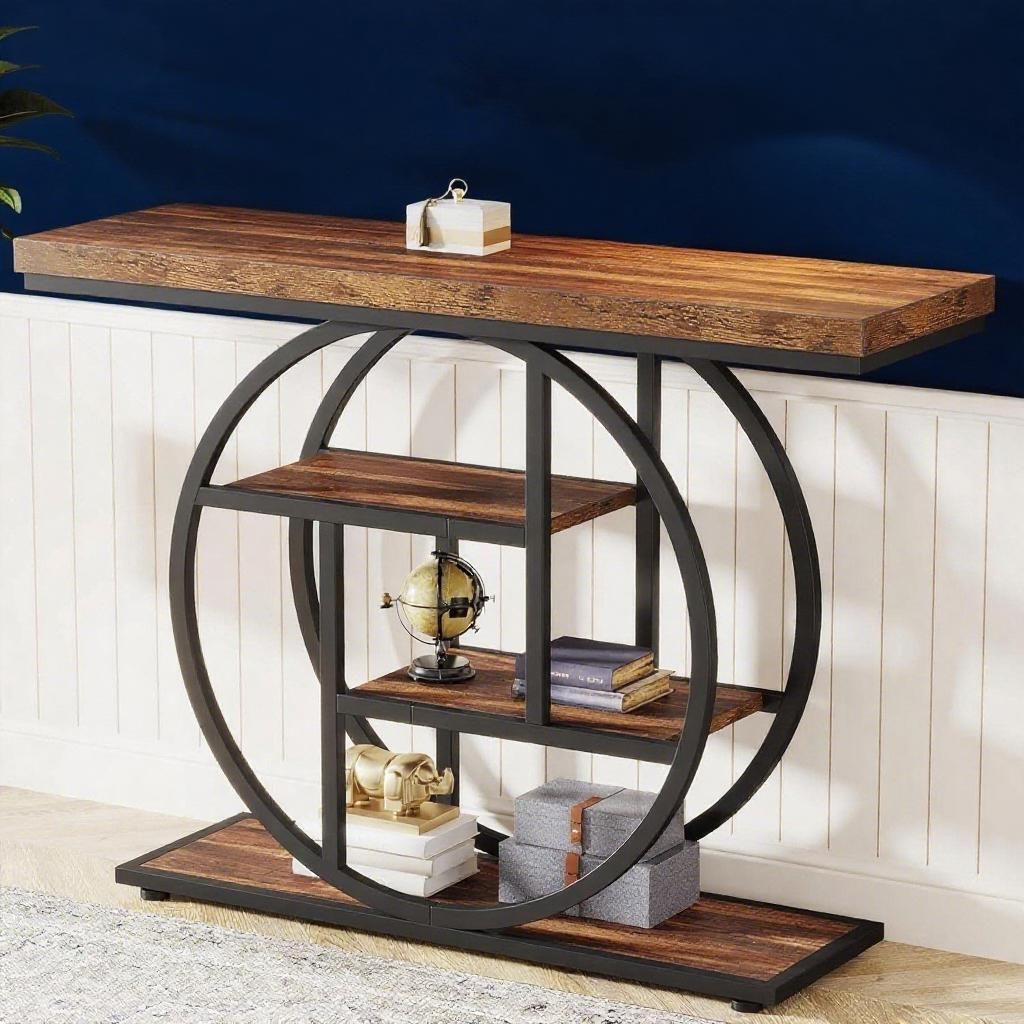 RoundFrame Rustic Console Table