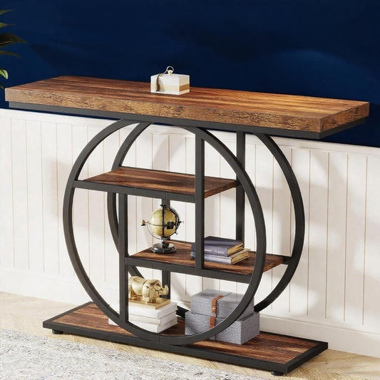 RoundFrame Rustic Console Table