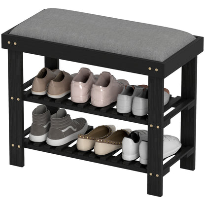 OakBench Bamboo Shoe Storage Bench – detail 8