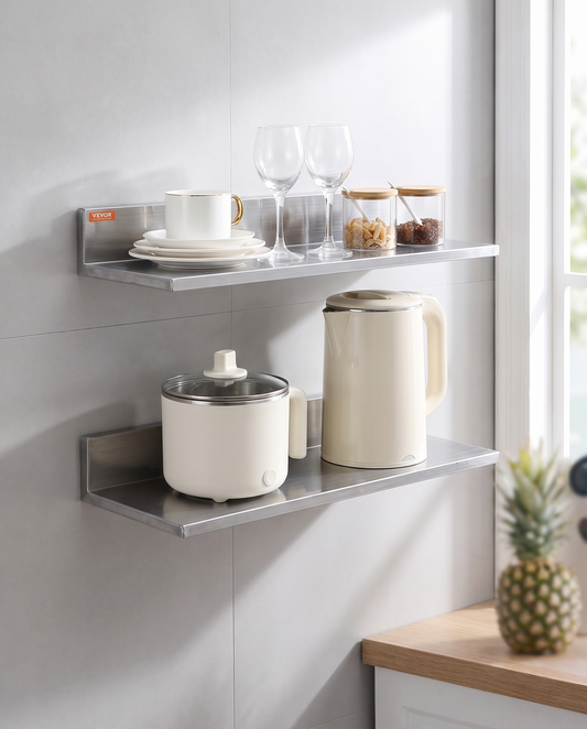 SpanRack Stainless Floating Shelf, 24-Inch