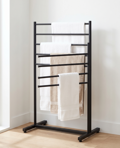 DrySpan 8-Bar Freestanding Towel Rack